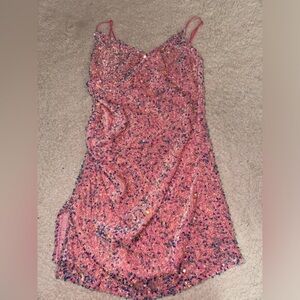 Pink Lucy In the sky sequin dress